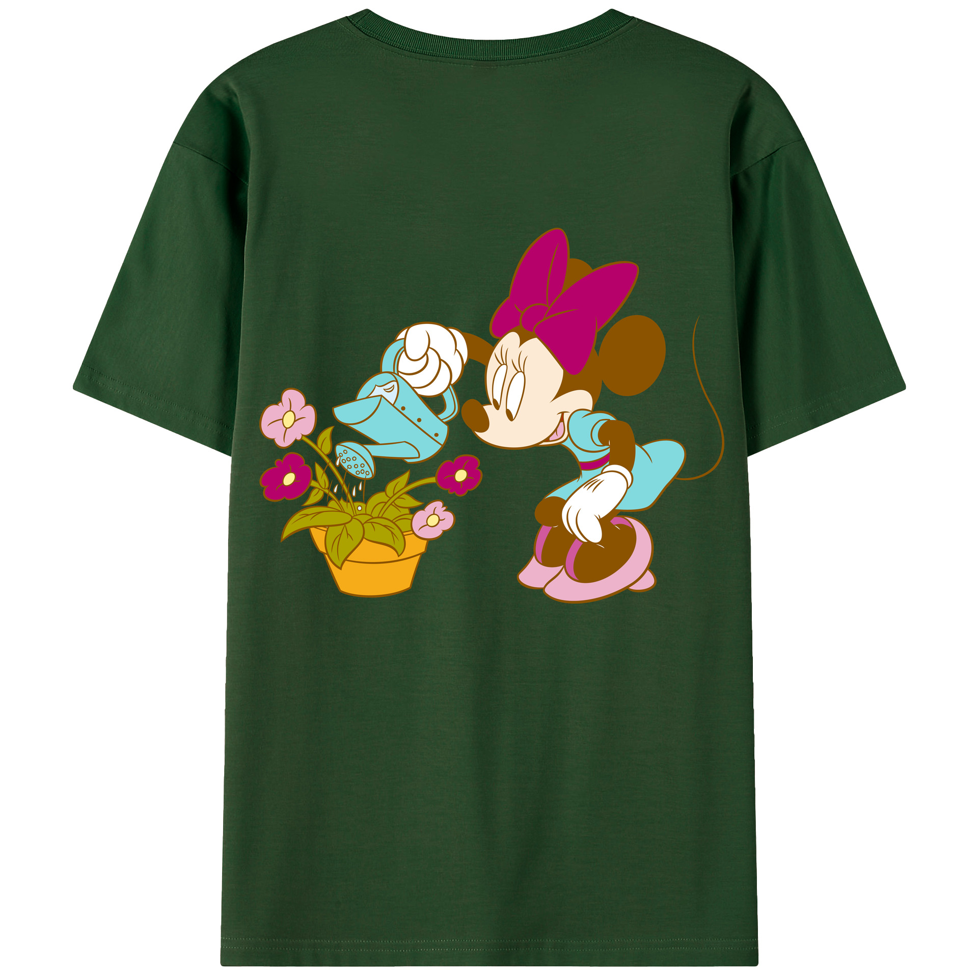 （画像用） ミッキーマウス Mickey Mouse 綿100％半袖Tシャツ（背面プリント）